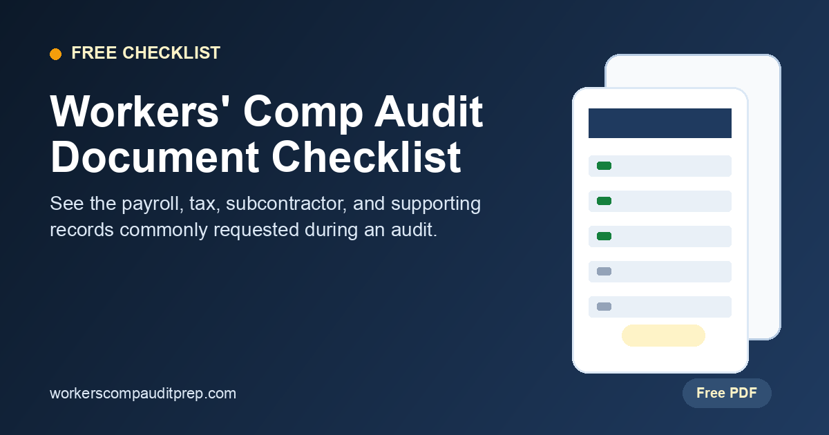 Workers' Comp Audit Checklist | Workers Comp Audit Prep